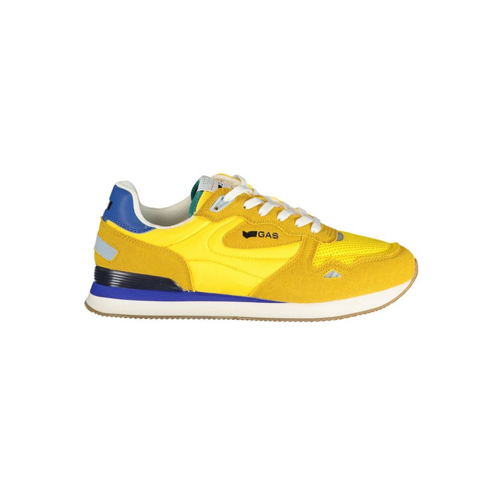Yellow Polyurethane Men Sneaker