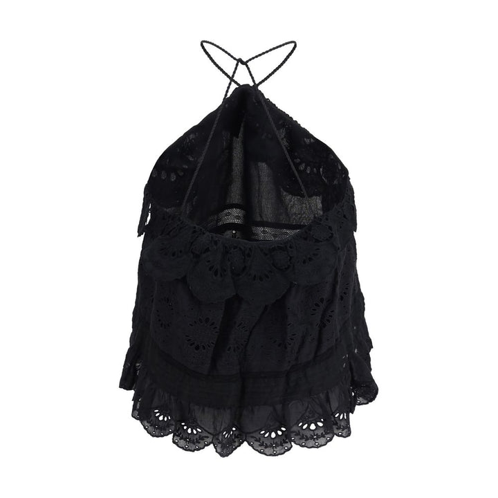 Black Polyester Blouse