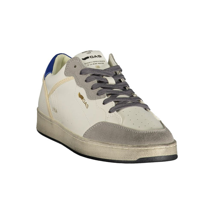 White Polyurethane Men's Sneaker