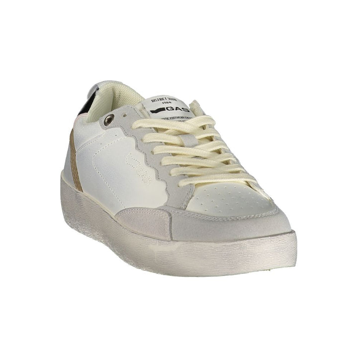Gray Polyester Athletic Sneakers