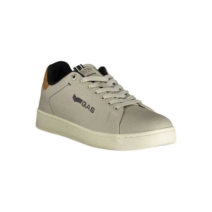 Gray Polyester Athletic Sneakers