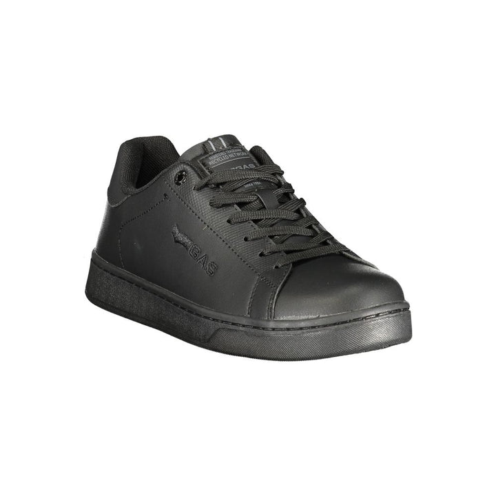 Black Polyurethane Men Sneaker