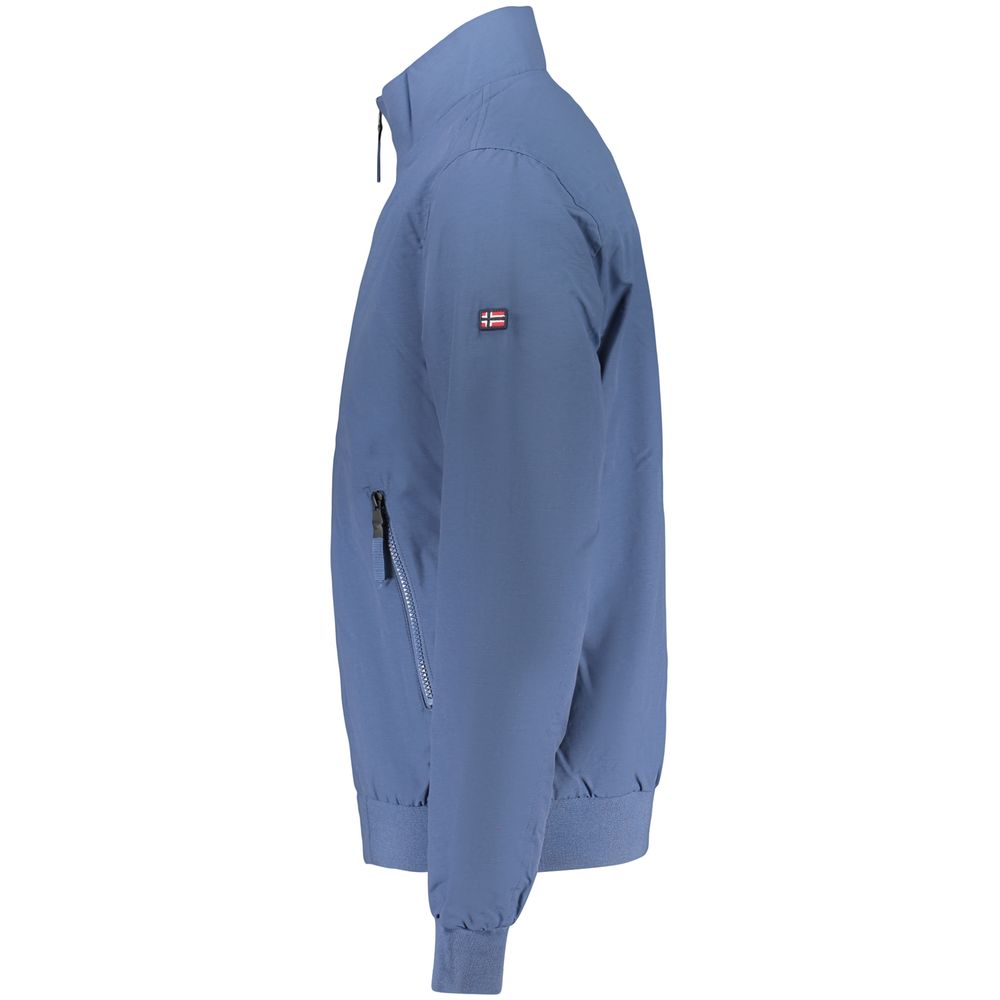 Blue Cotton Men's Jacket