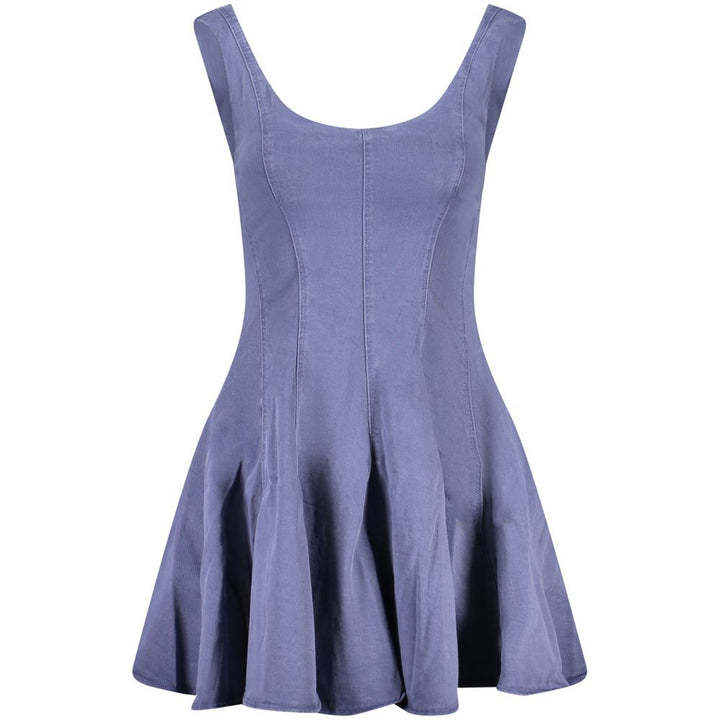 Blue Cotton Women Dress