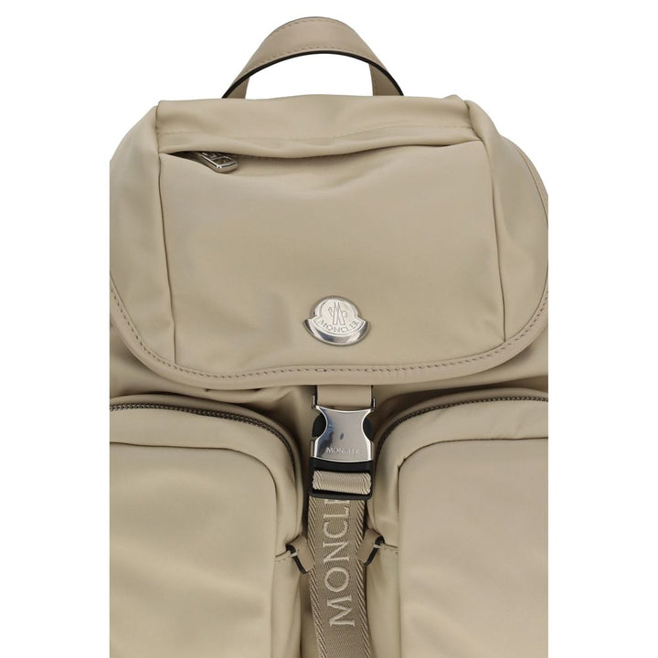 Beige Polyamide Backpack