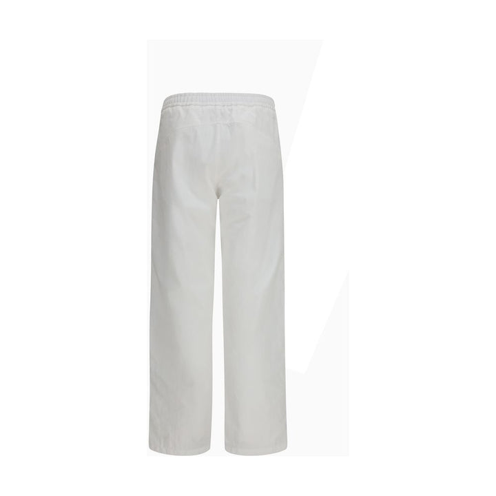White Cotton Casual Pants