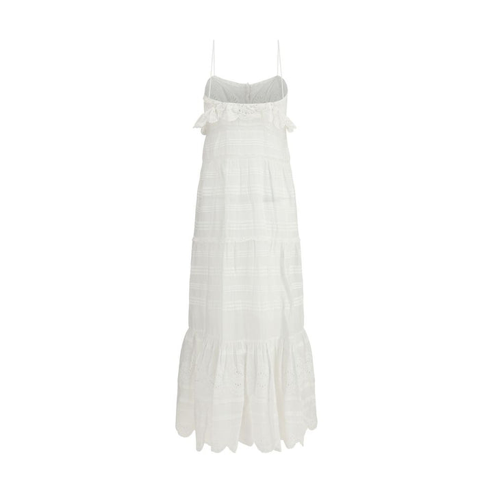 White Cotton Casual Dress