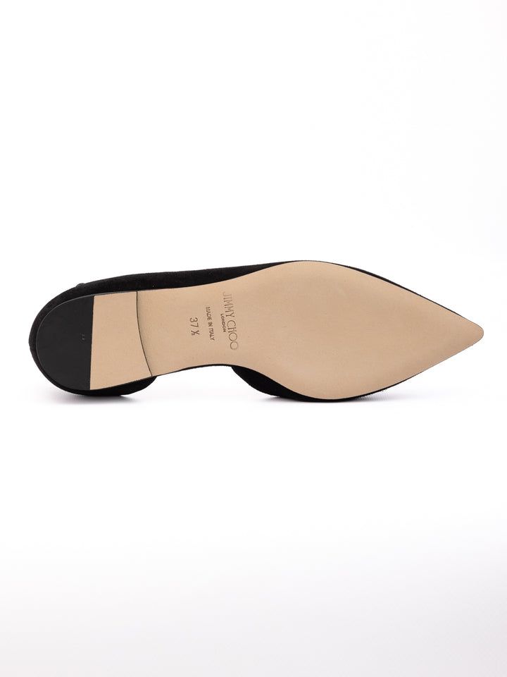 Black Suede Leona Ballet Flat