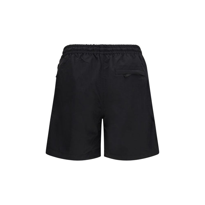 Black Nylon Bermuda Shorts