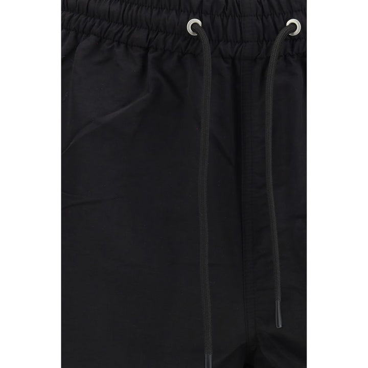 Black Nylon Bermuda Shorts