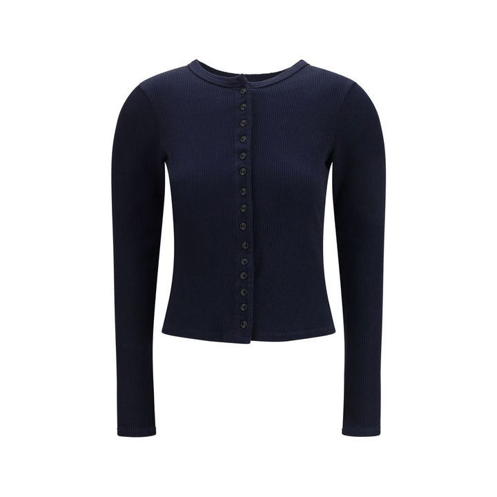 Blue Cotton Cardigan