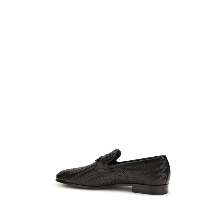 Brown Calf Leather Bos Taurus Slip-On Loafers