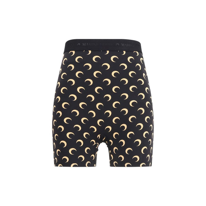 Black Polyamide Bermuda Shorts