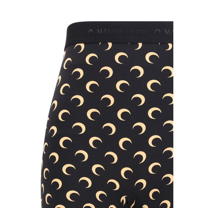 Black Polyamide Bermuda Shorts