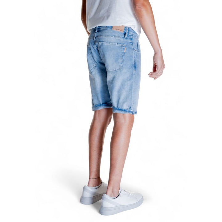 Light Blue Cotton Bermuda Shorts