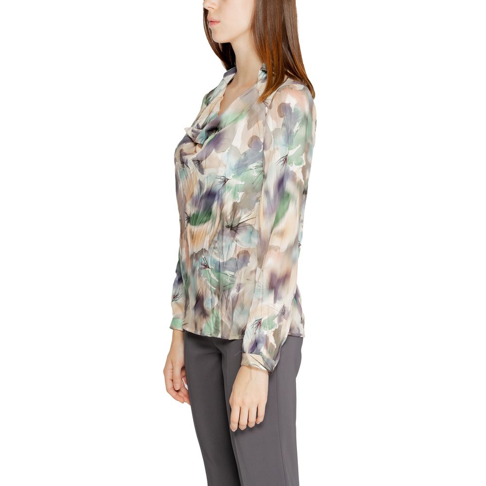 Bicolor Polyester Blouse