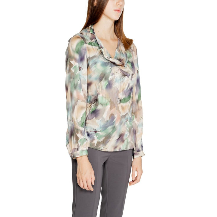 Bicolor Polyester Blouse