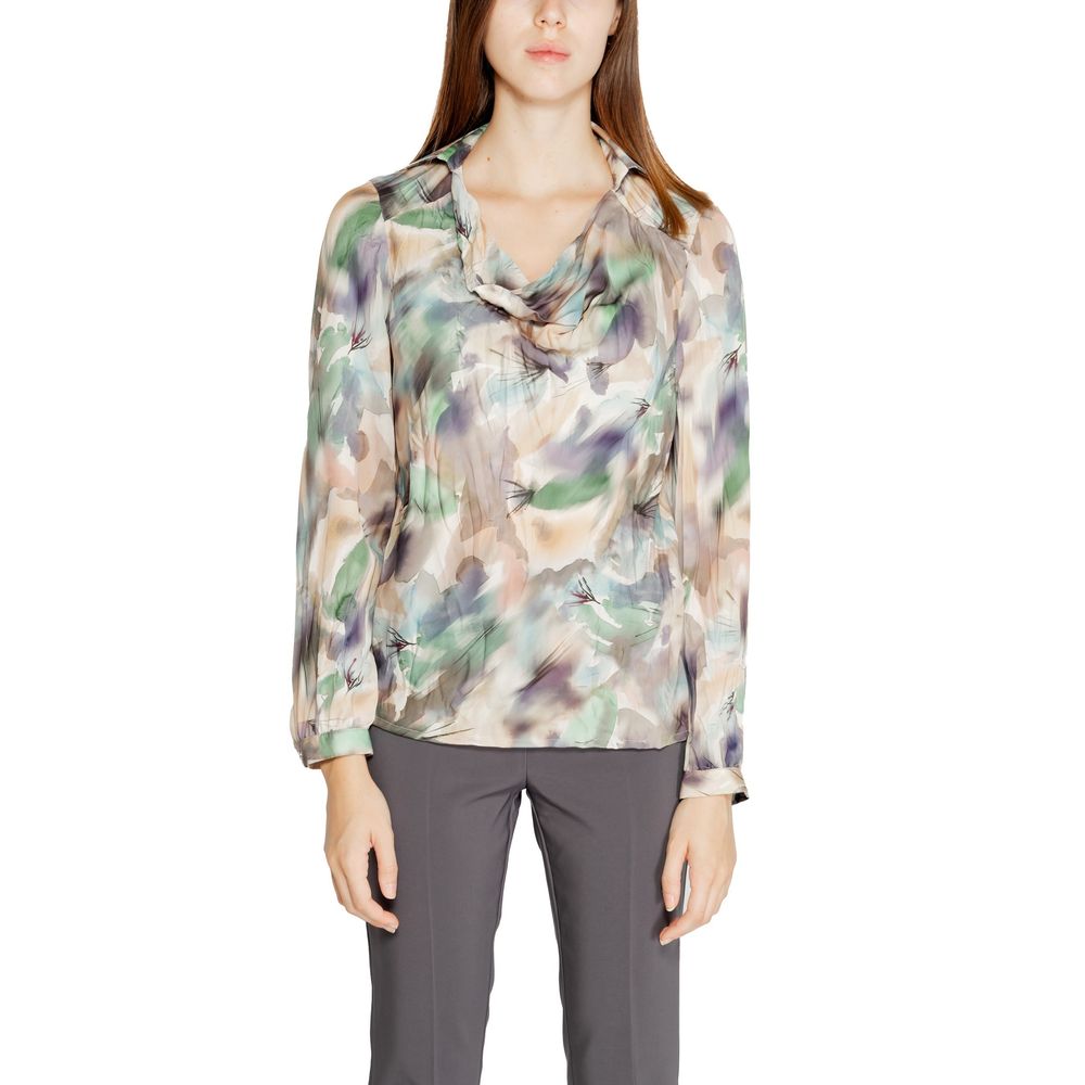 Bicolor Polyester Blouse