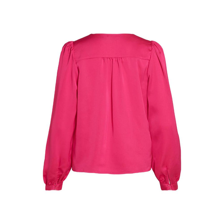 Pink Polyester Blouse