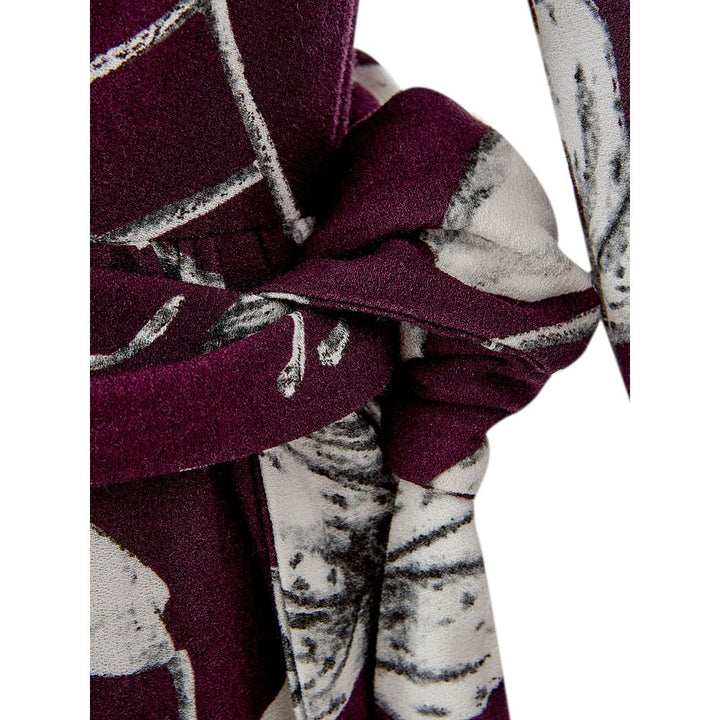 Purple Viscose Casual Dress