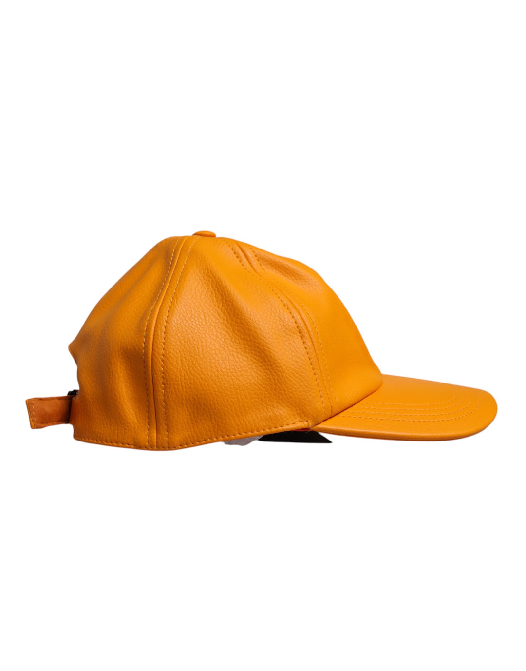 Orange Cotton 6 Panels Baseball Cap