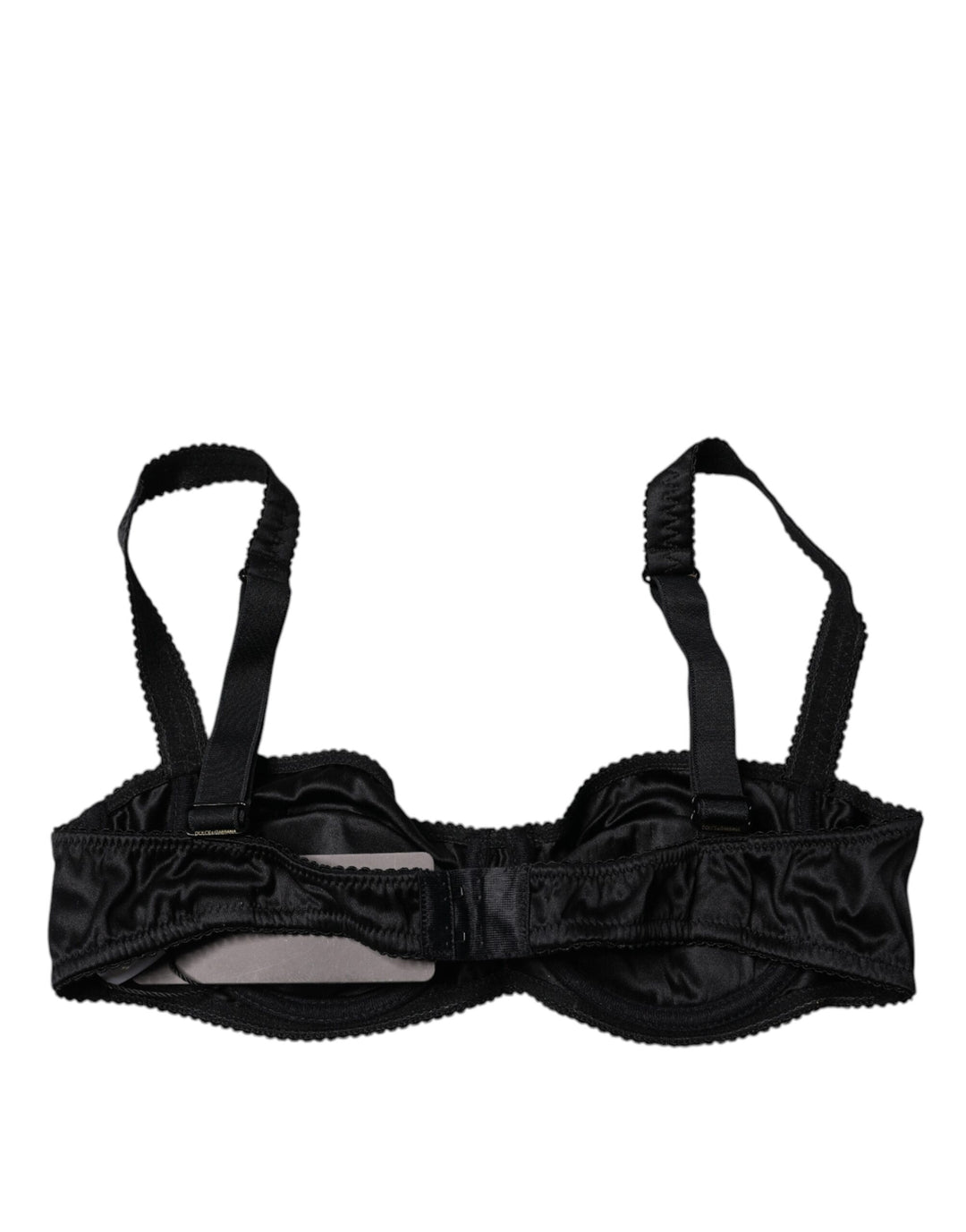 Black Silk Stretch Balconette Brassiere Underwear