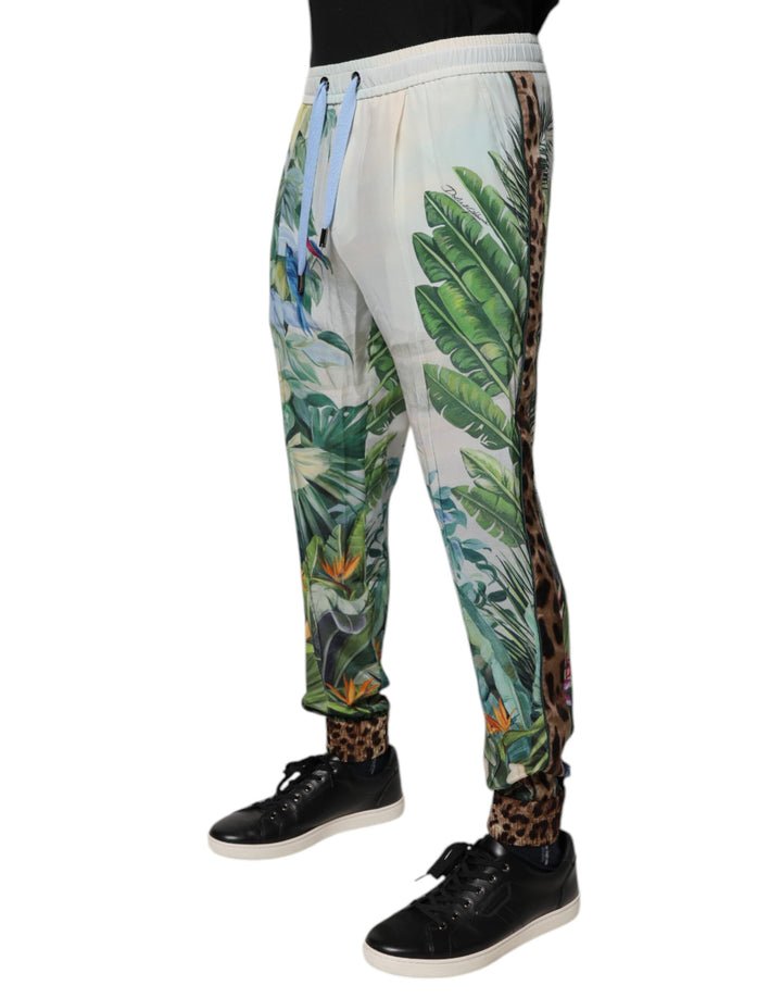 Multicolor Tropical Jogger Sweatpants Pants