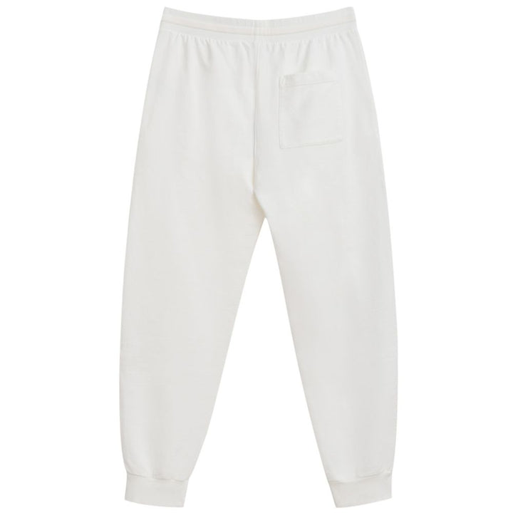 White Cotton Athletic Pants