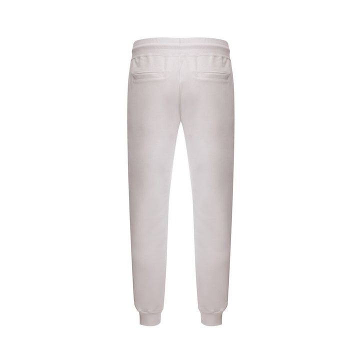 White Cotton Athletic Pants
