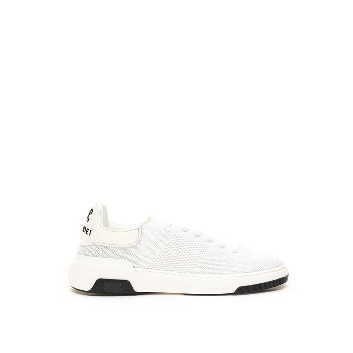 White Leather Athletic Sneakers