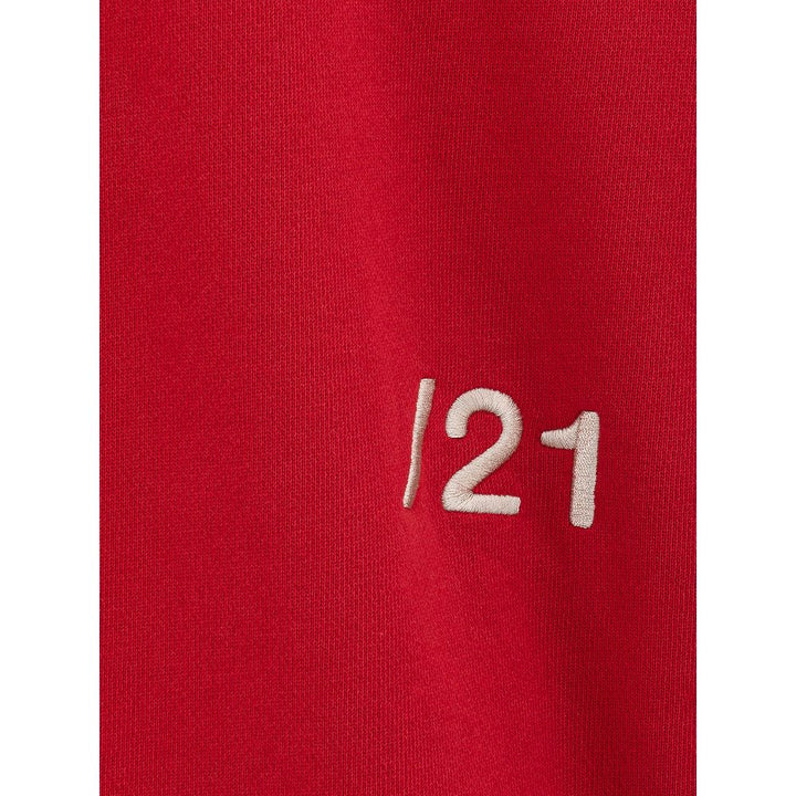 Red Cotton Sweatshirt
