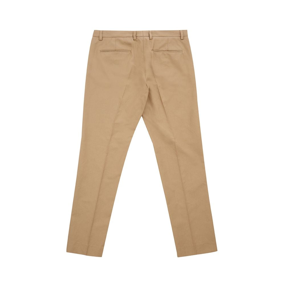 Brown Cotton Chino Pants