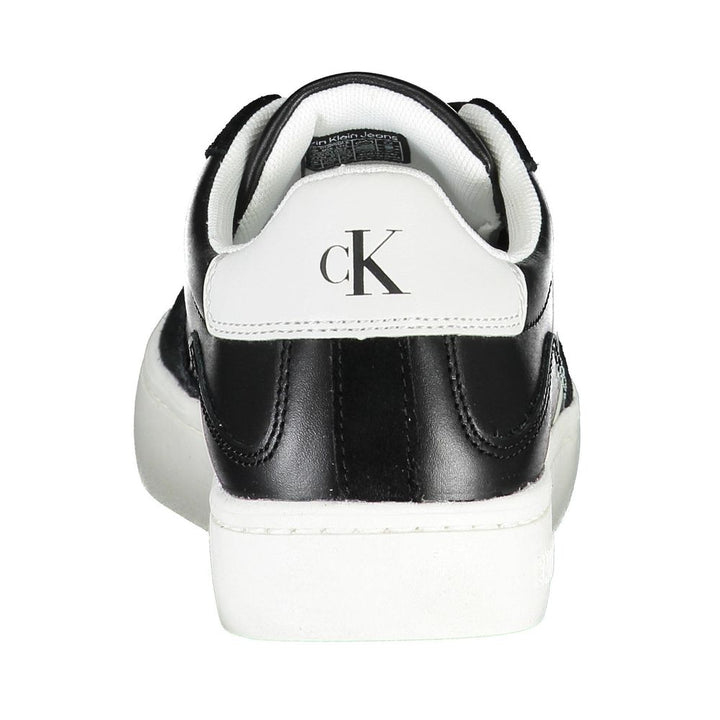 Black Leather Women's Sneaker