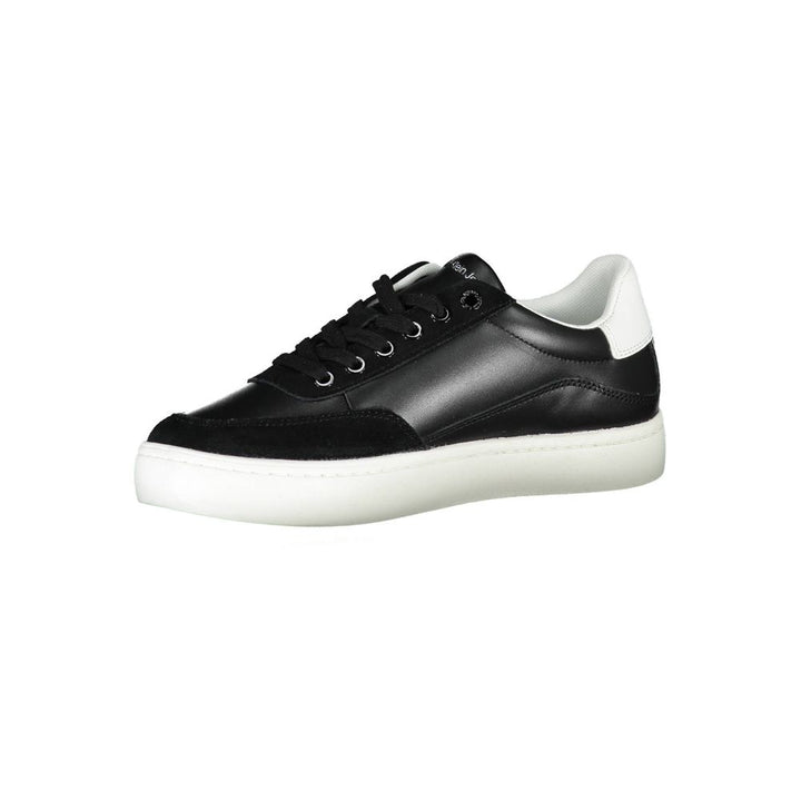 Black Leather Women's Sneaker