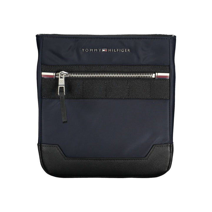 Blue Polyester Mens Shoulder Bag