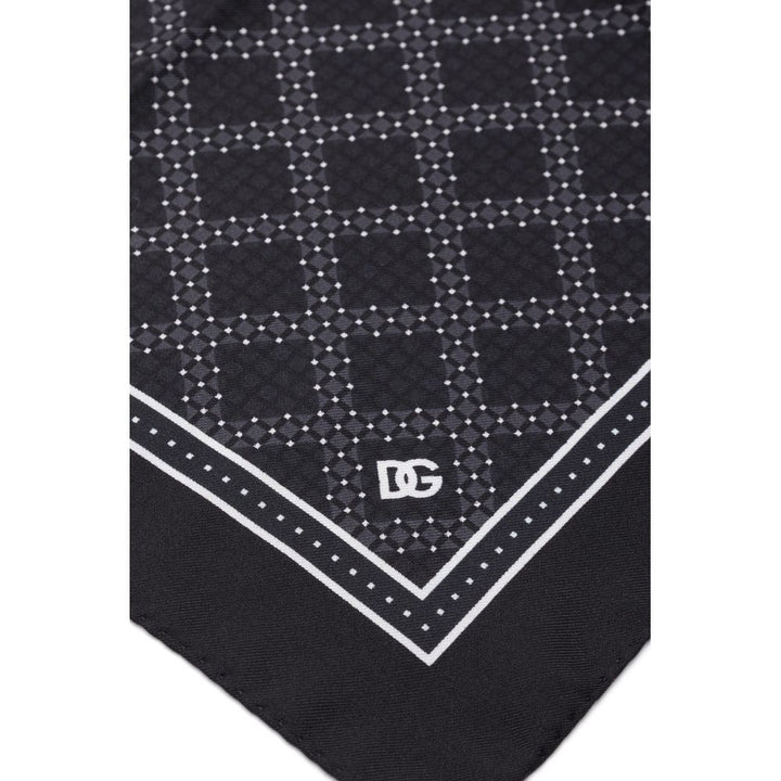 Black Silk Pocket Square
