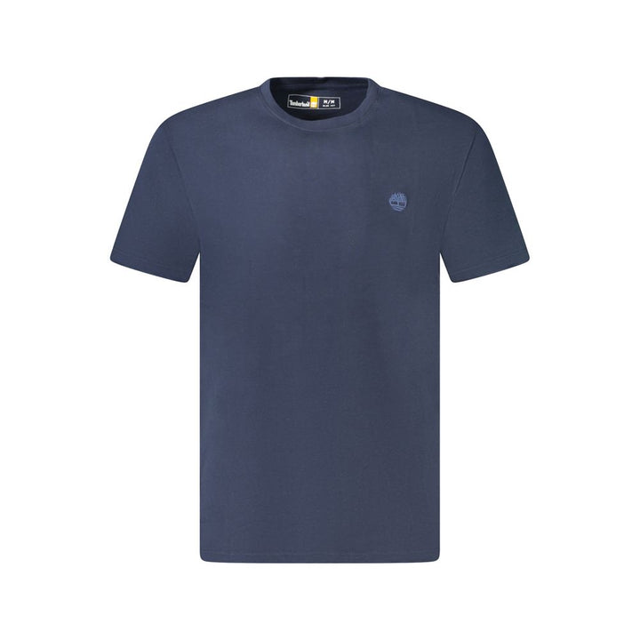 Blue Cotton Men T-Shirt