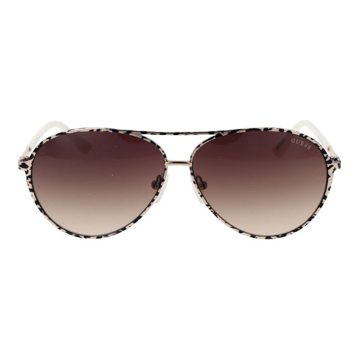 Beige Metal Sunglasses