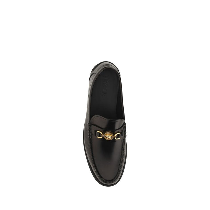 Black Calf Leather Bos Taurus Slip-On Loafers