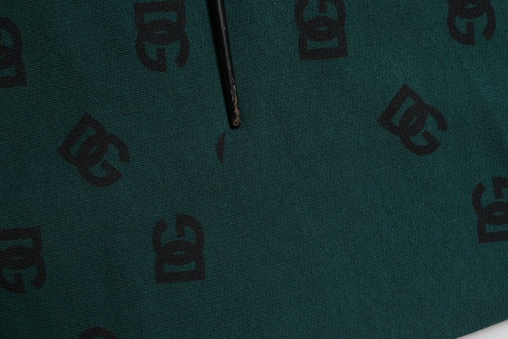 Green Logo Print Jogger Men Sweatpants Pants