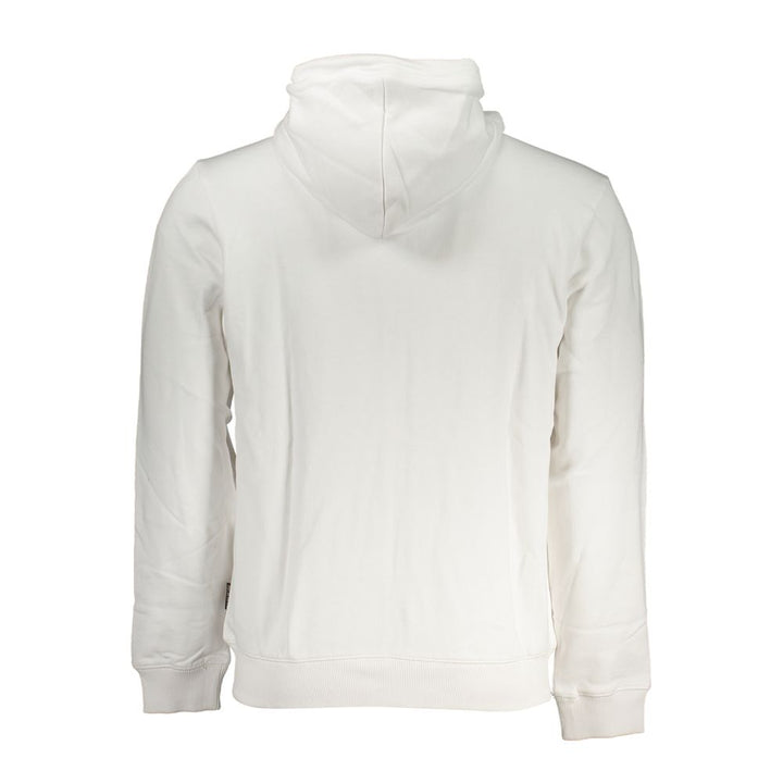 "Bianco Cotton Men's Sweatshirt with Hood"