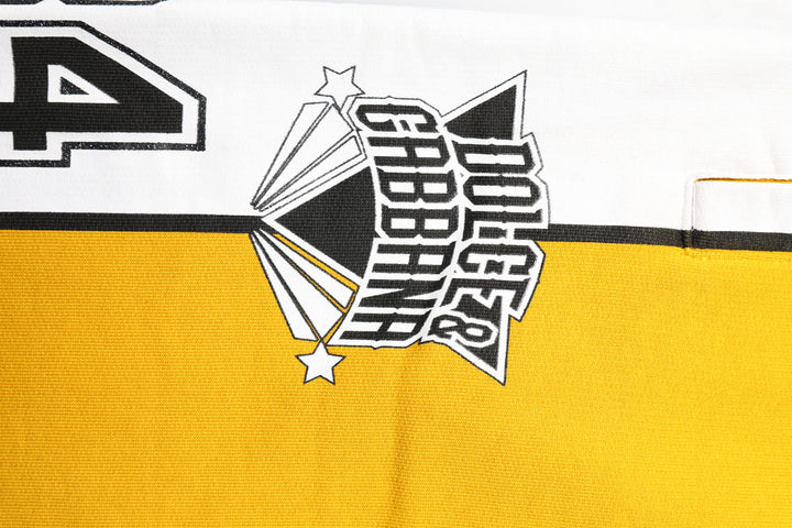 Yellow Cotton Printed Sweatpants Jogger Pants