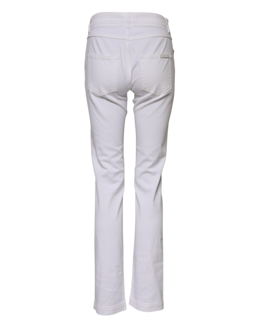 White Floral Embroidery GIRLY Denim Jeans