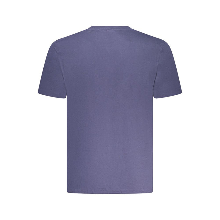 Blue Cotton Men's T-Shirt