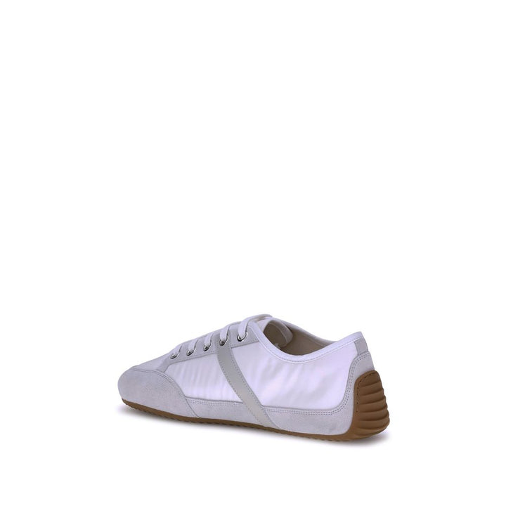 White Rubber Low Top Sneakers