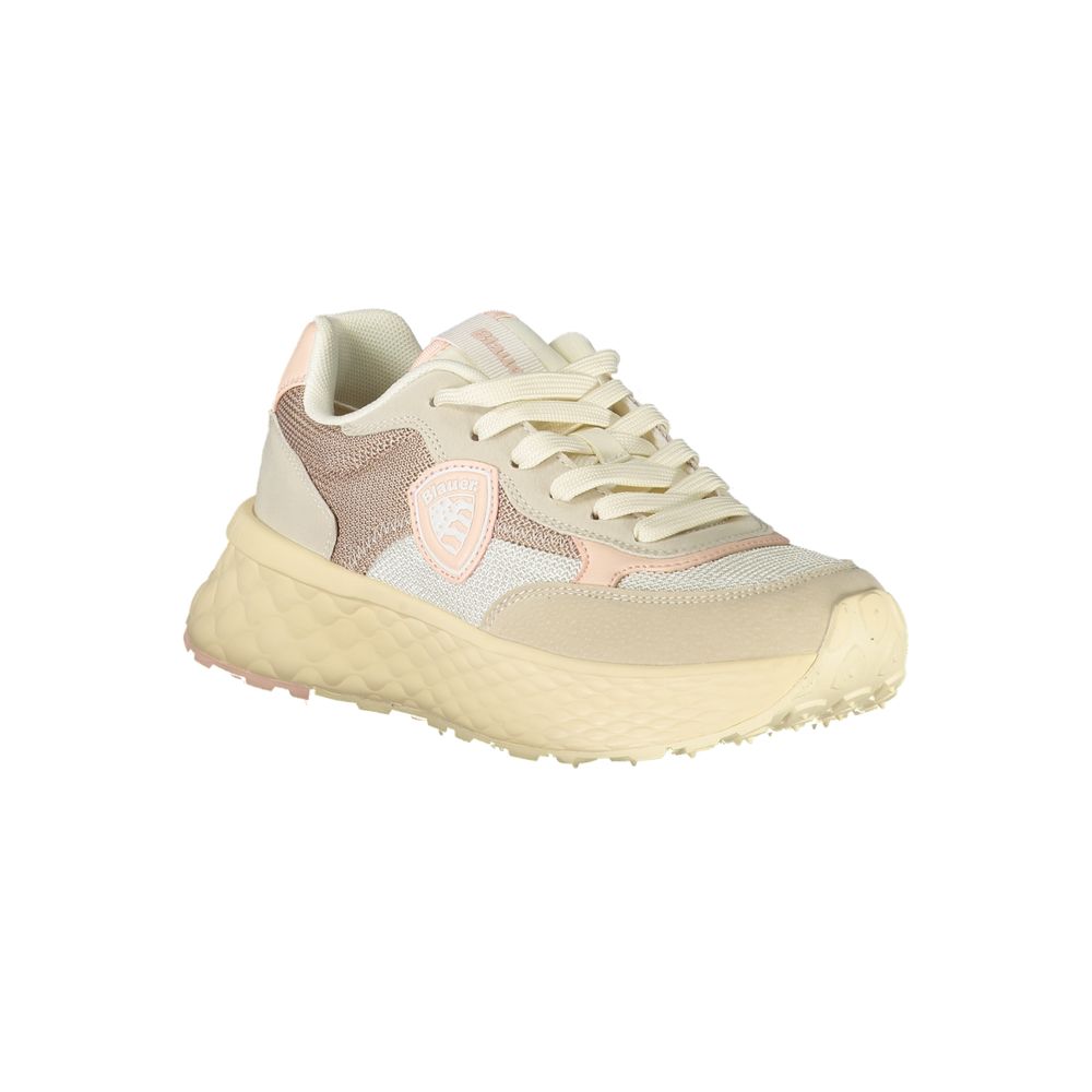 Beige Polyurethane Women Sneaker