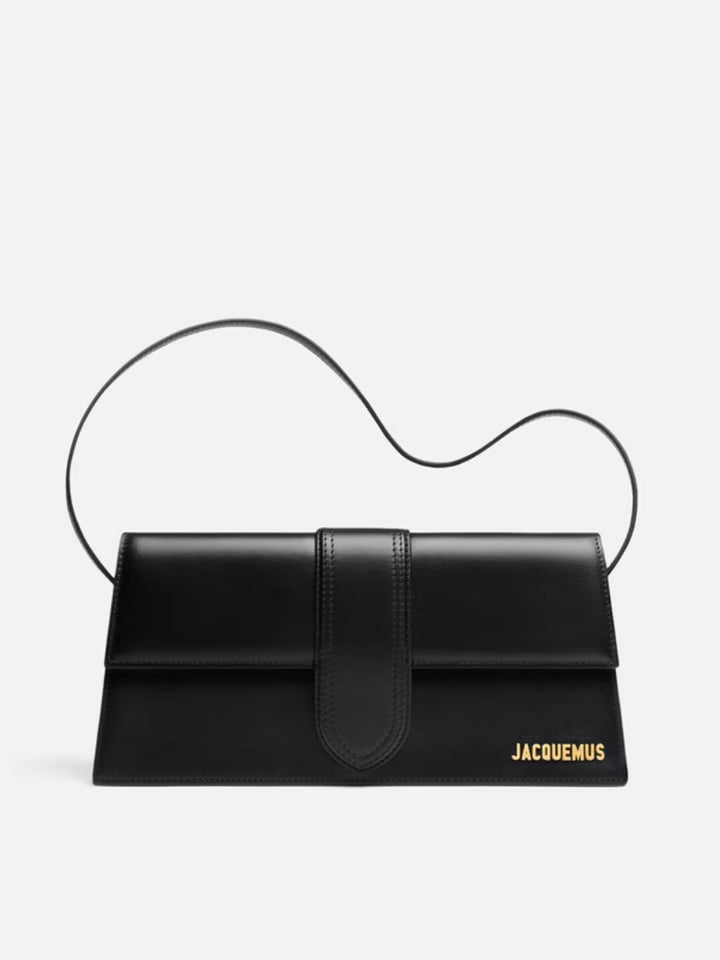 Black  leather Le Bambino Long bag