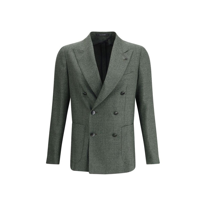 Bicolor Fleece Wool Blazer