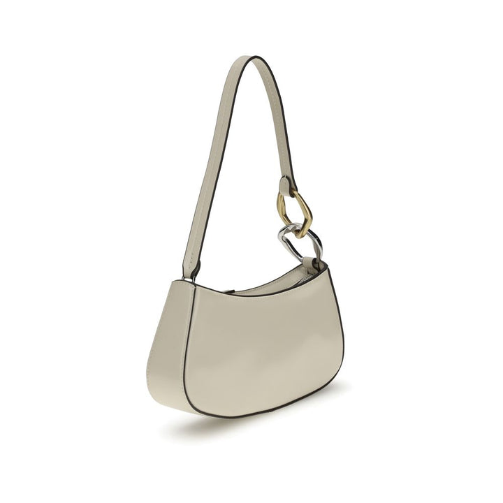 Beige Calf Leather Bos Taurus Shoulder Bag
