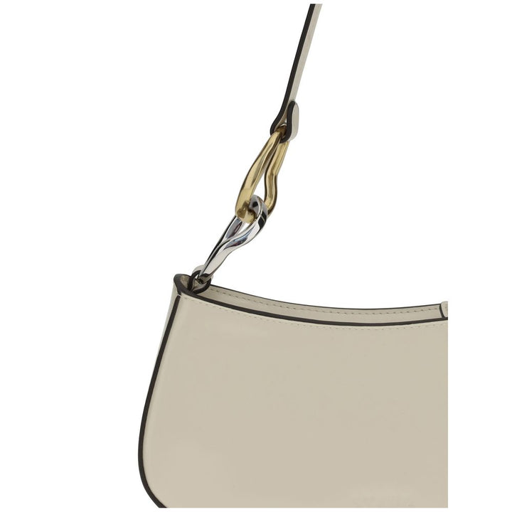 Beige Calf Leather Bos Taurus Shoulder Bag
